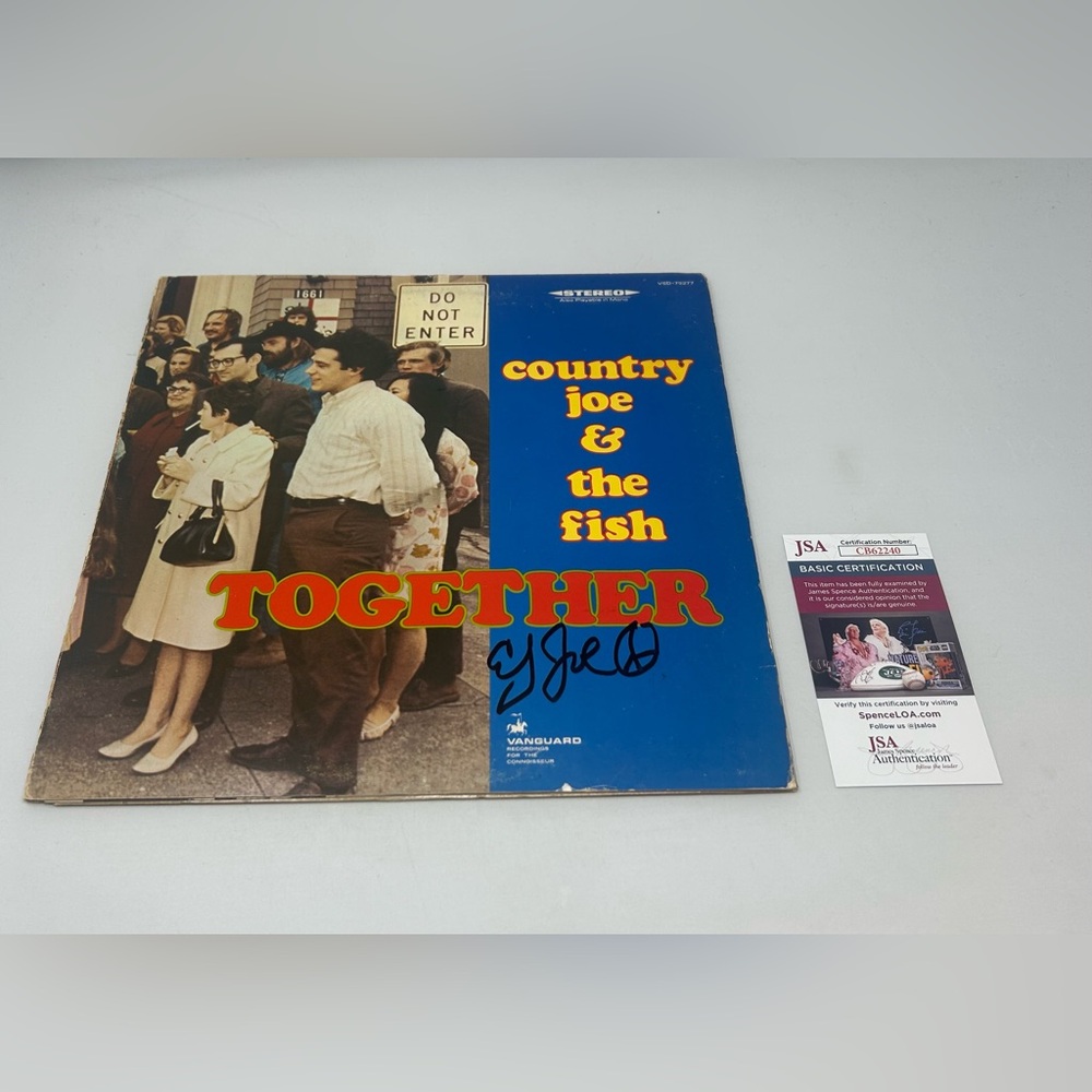 Country Joe‎ signed Together Album JSA COA